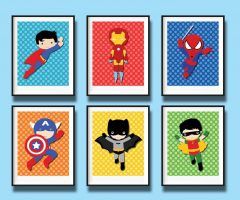 20 Best Collection of Superhero Wall Art