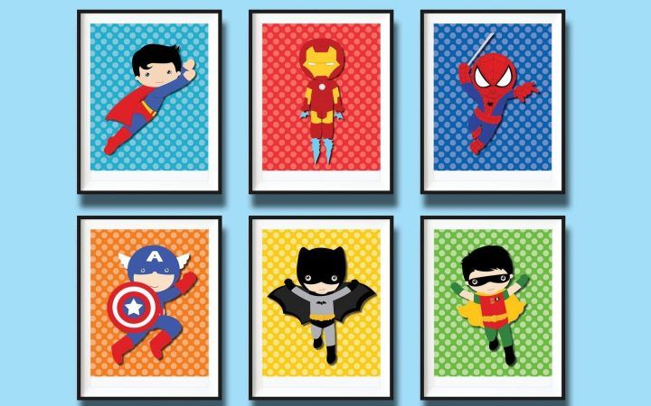 20 Best Collection of Superhero Wall Art