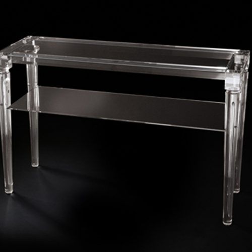 Clear Acrylic Console Tables (Photo 7 of 20)
