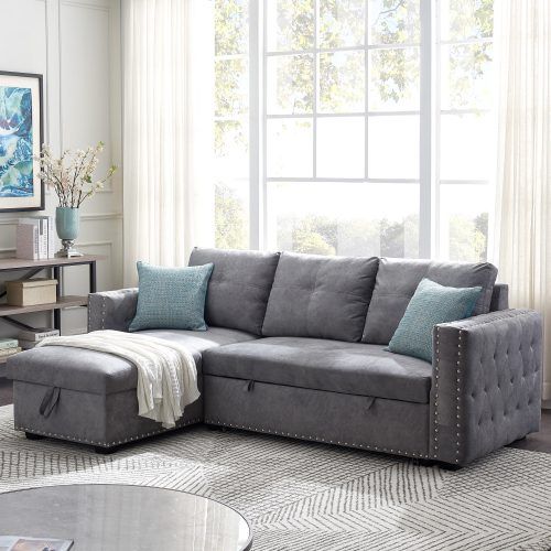 3 In 1 Gray Pull Out Sleeper Sofas (Photo 2 of 20)