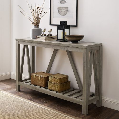 Rustic Barnside Console Tables (Photo 10 of 20)