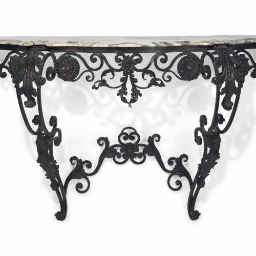 Wrought Iron Console Tables (Photo 7 of 20)