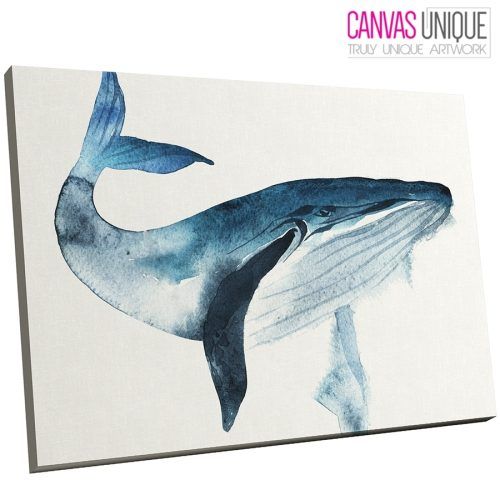 Whale Canvas Wall Art (Photo 1 of 20)