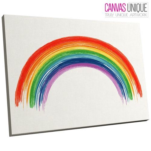 Rainbow Canvas Wall Art (Photo 3 of 15)