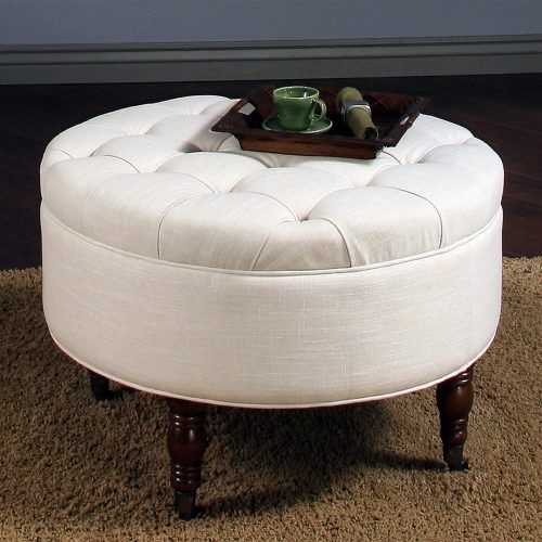 Gray And Beige Solid Cube Pouf Ottomans (Photo 19 of 20)