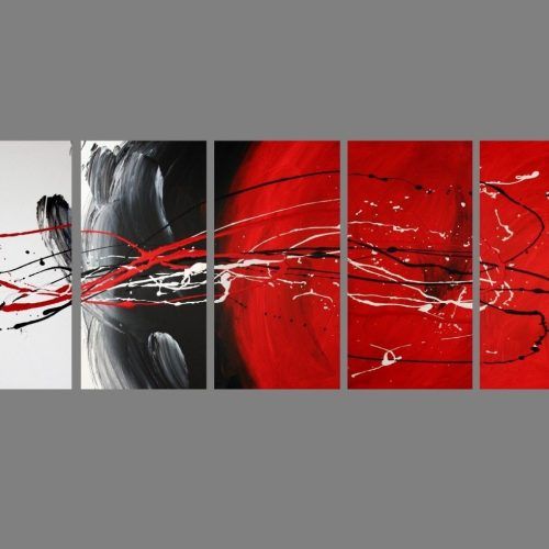 Red And Black Canvas Wall Art (Photo 6 of 20)