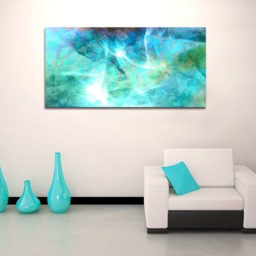 Oversized Teal Canvas Wall Art (Photo 7 of 20)