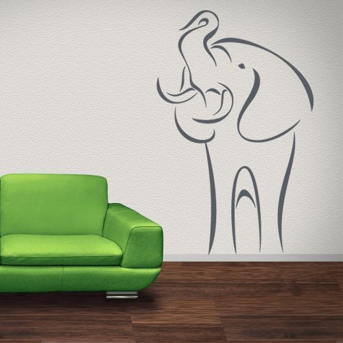 Abstract Elephant Wall Art (Photo 19 of 20)
