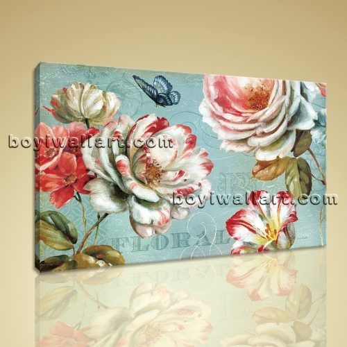 Abstract Floral Canvas Wall Art (Photo 16 of 20)