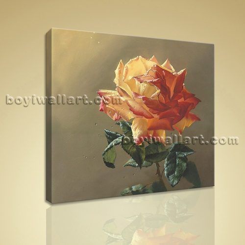 Abstract Floral Canvas Wall Art (Photo 17 of 20)