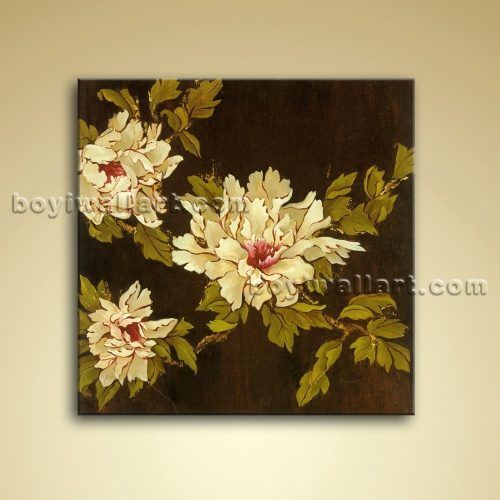 Abstract Floral Canvas Wall Art (Photo 9 of 20)
