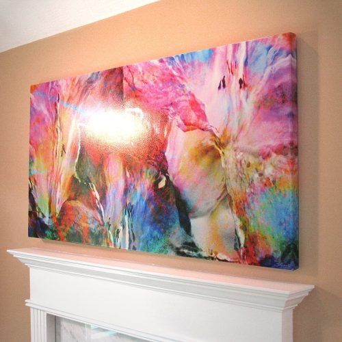Abstract Floral Canvas Wall Art (Photo 20 of 20)