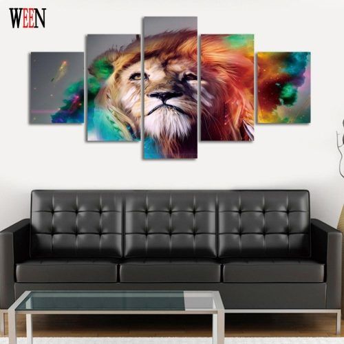 Abstract Lion Wall Art (Photo 17 of 20)