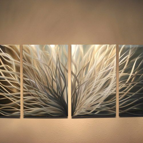 Gold And Silver Metal Wall Art (Photo 6 of 20)