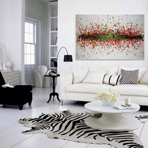 Abstract Wall Art Living Room (Photo 15 of 20)