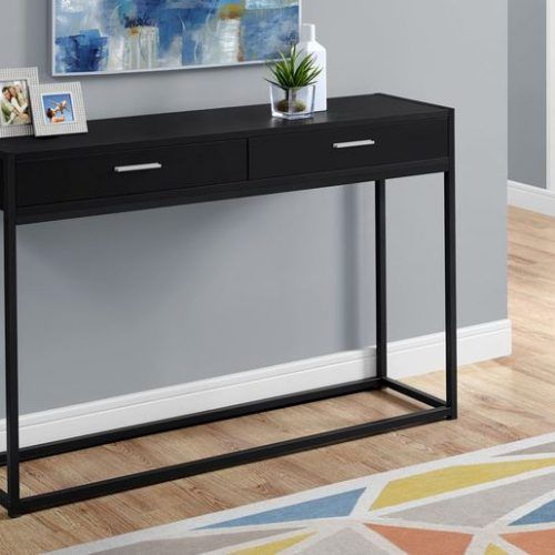 Swan Black Console Tables (Photo 19 of 20)