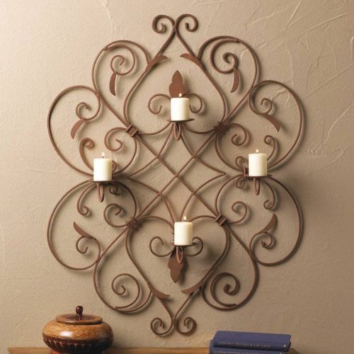 Metal Wall Art Candle Holder (Photo 18 of 20)