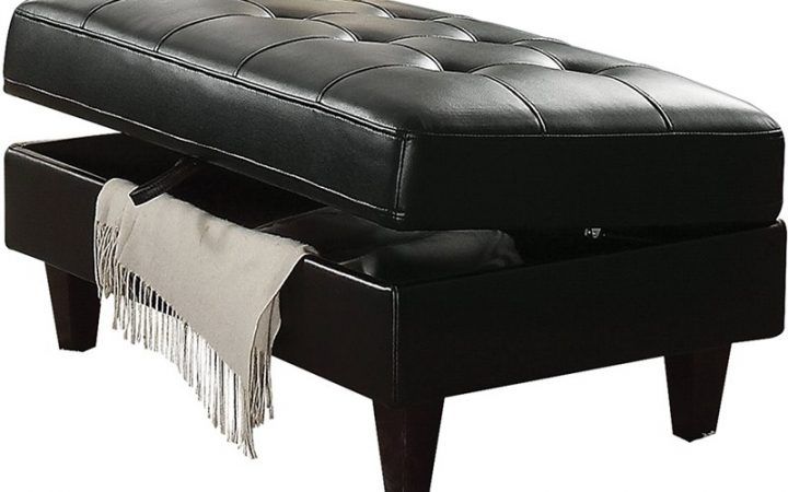 2024 Best of Black Leather Foot Stools