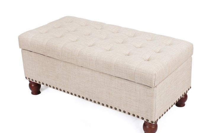 The 20 Best Collection of Linen Tufted Lift-top Storage Trunk