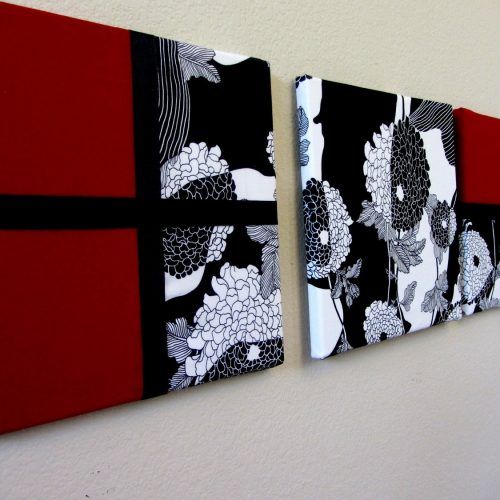 Red Fabric Wall Art (Photo 5 of 15)