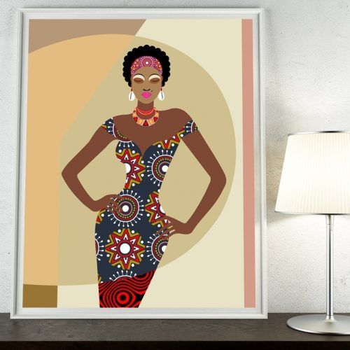 African Fabric Wall Art (Photo 9 of 15)
