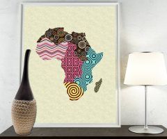 20 The Best Africa Map Wall Art