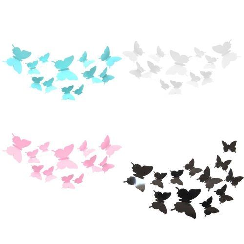Diy 3D Wall Art Butterflies (Photo 20 of 20)