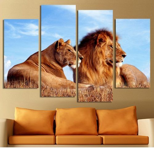 Lion King Canvas Wall Art (Photo 4 of 15)