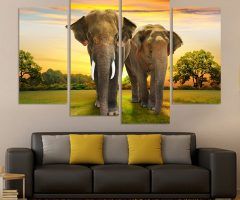 20 The Best Elephants Wall Art