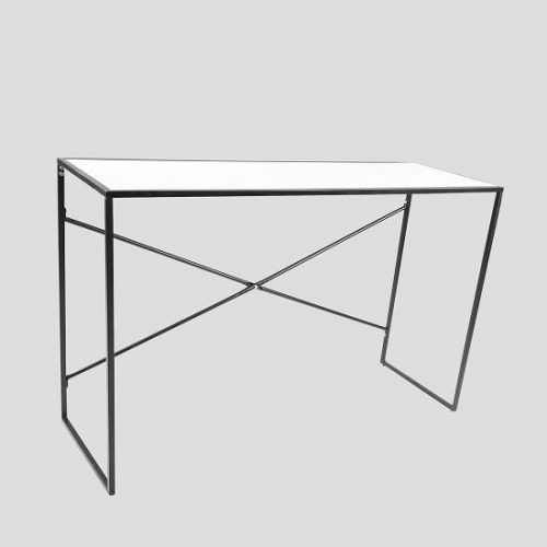 Gloss White Steel Console Tables (Photo 16 of 20)
