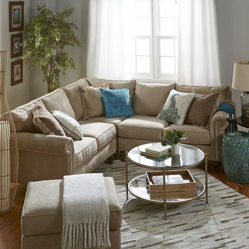 Small L Shaped Sectional Sofas In Beige (Photo 12 of 21)