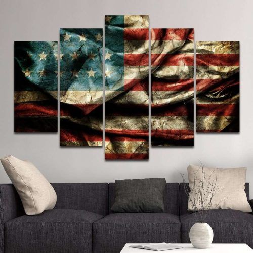 American Flag Wall Art (Photo 6 of 15)