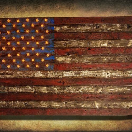 Vintage American Flag Wall Art (Photo 1 of 20)