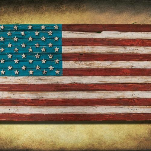 Vintage American Flag Wall Art (Photo 9 of 20)