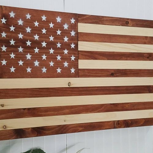 Wooden American Flag Wall Art (Photo 17 of 20)