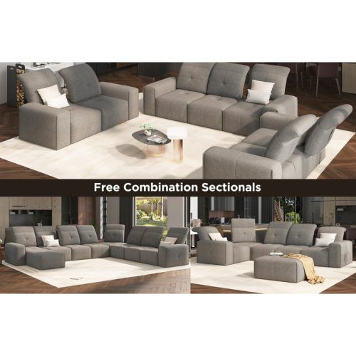 Free Combination Sectional Couches (Photo 20 of 20)