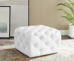 2024 Best of White Leatherette Ottomans