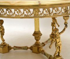 Top 20 of Antique Brass Round Console Tables
