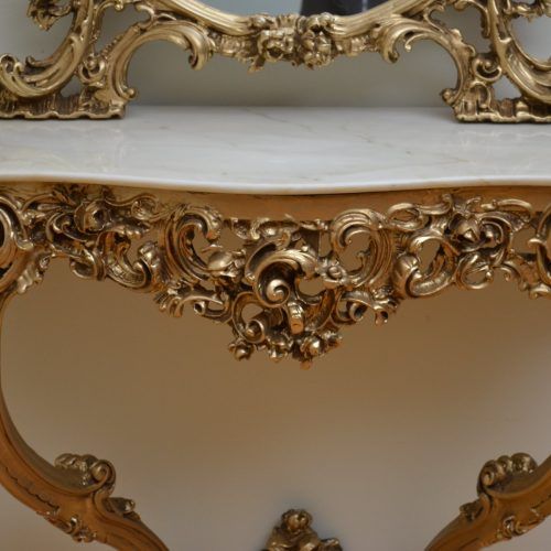 Antique Mirror Console Tables (Photo 5 of 20)
