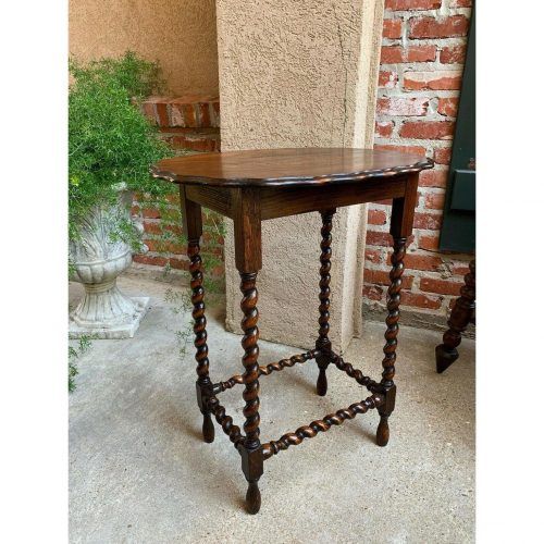 Oval Aged Black Iron Console Tables (Photo 13 of 20)