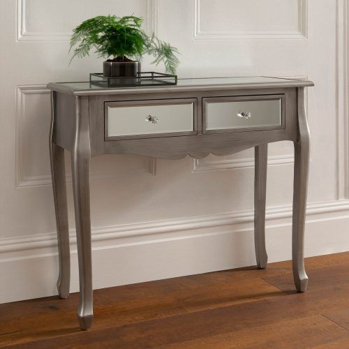 Mirrored And Silver Console Tables (Photo 8 of 20)