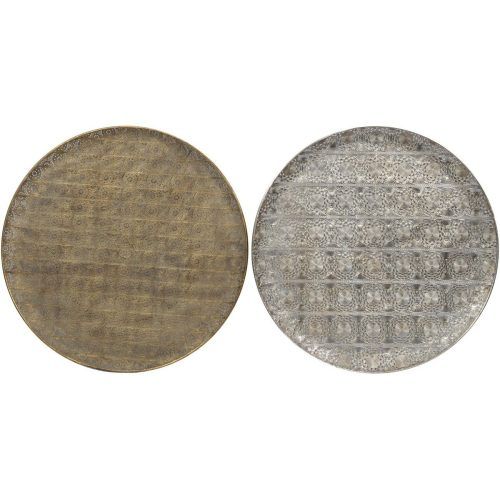 Round Gray Disc Metal Wall Art (Photo 12 of 20)