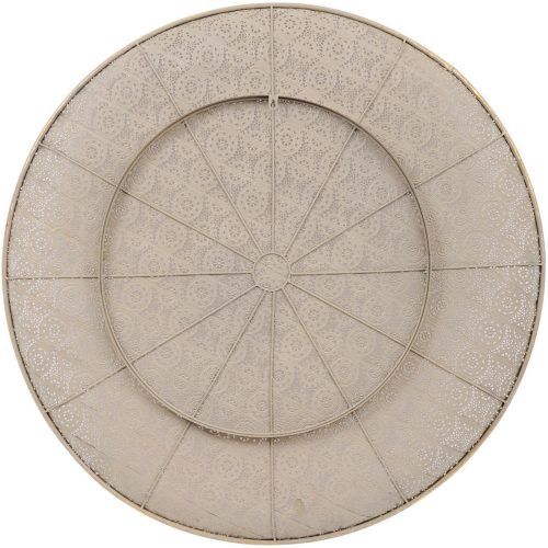 Round Gray Disc Metal Wall Art (Photo 4 of 20)