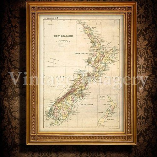 New Zealand Map Wall Art (Photo 20 of 20)