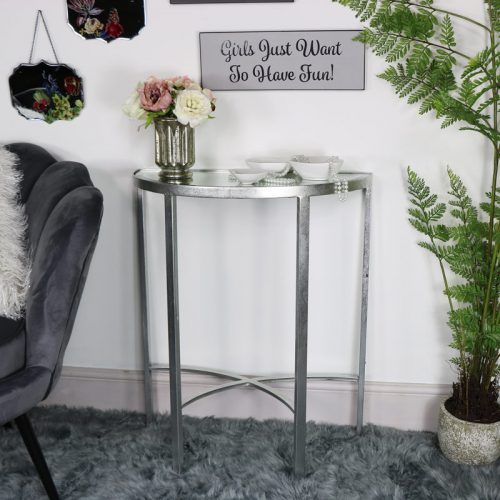 Antique Silver Aluminum Console Tables (Photo 6 of 20)