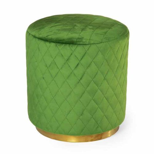 Beige Ombre Cylinder Pouf Ottomans (Photo 13 of 20)