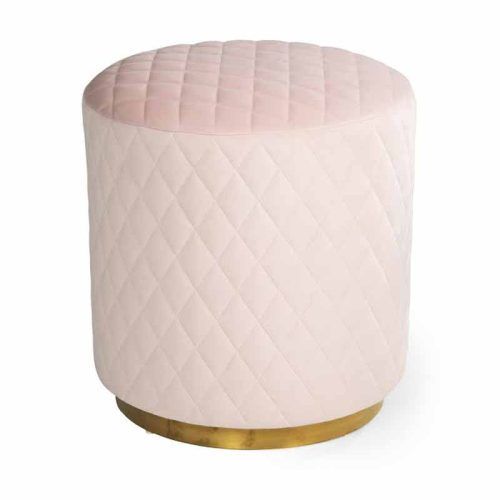Beige Ombre Cylinder Pouf Ottomans (Photo 18 of 20)