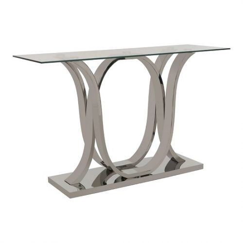 Glass And Stainless Steel Console Tables (Photo 17 of 20)
