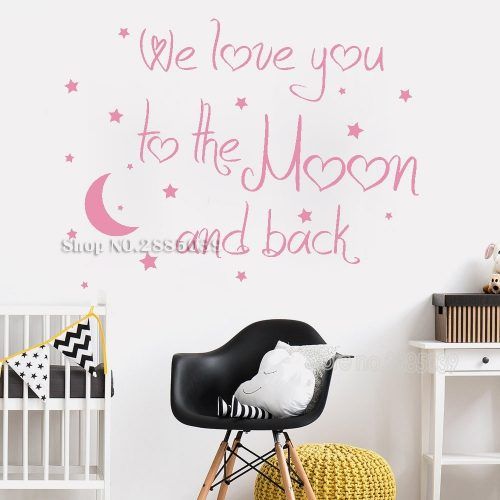 I Love You To The Moon And Back Wall Art (Photo 9 of 20)
