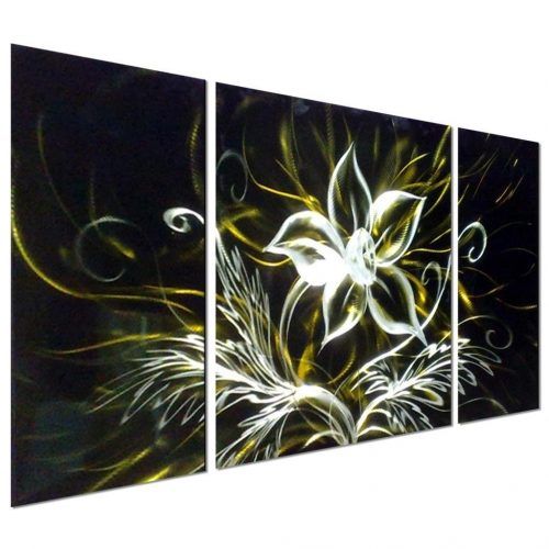 Abstract Flower Metal Wall Art (Photo 15 of 20)